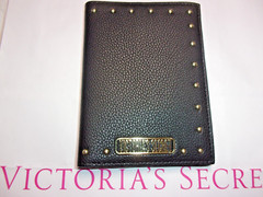 Victoria’s Secret black gold studs passport, ID, credit card holder