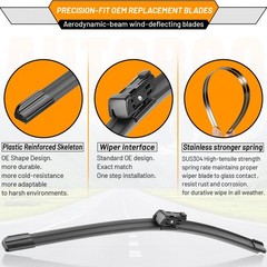 Windshield Wipers Replacement 26″ 19″ for Tesla Model 3 Model Y 2017-2025 – OEM
