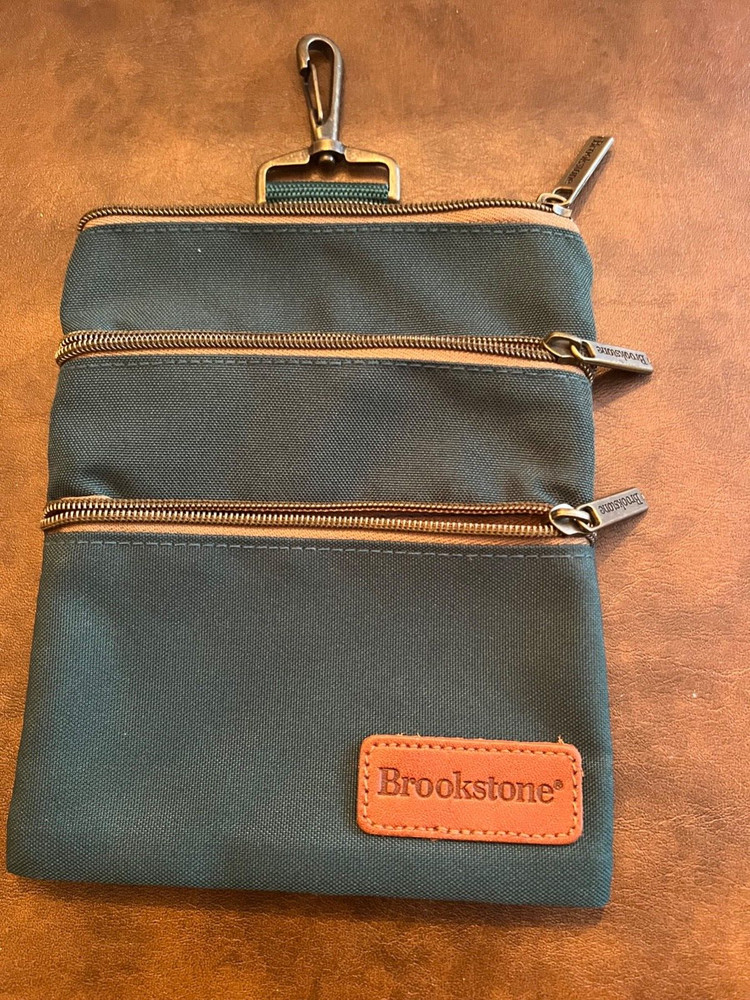 Brookstone Travel Storage Pouch – 3 Zippered compartments