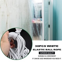 AOPRIE 30 Pcs Bungee Cords with Balls 4 inch White Ball Bungees 4 In,