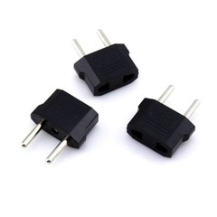 5Pcs US/USA to European Euro EU Travel Charger Adapter Plug Outlet Converter