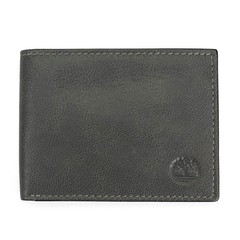 Timberland Men’s Genuine Leather Passcase Security RFID Wallet Charcoal