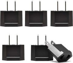 Ceptics European to US Plug Adapter Socket Type C to Type A 6 Pack