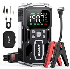 Portable Car Jump Starter with Air Compressor, ACEZUK 150PSI 8000A 8000a