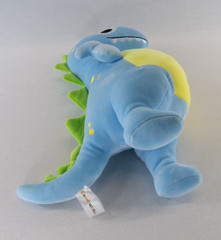 Seat Belt Blue Yellow Green 16″ Dinosaur Pillow Soft Cuddly Plush Animal- EUC