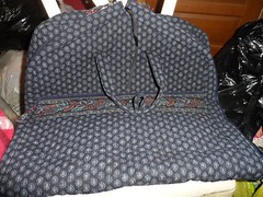 Vera Bradley garment bag in retired Classic Navy pattern
