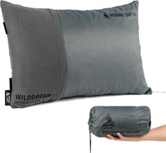 Wilddream Camping Pillow, Shredded Small Memory Foam Pillow, Compact, Easy Cl…
