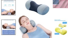 Neck Roll Pillow Cervical Memory Foam Cushion Support for Neck Pain Relief