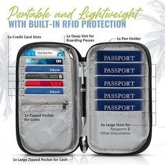 Waterproof Boarding Pass Bag Passport Holder Travel Organizer Wallet Waterpro…