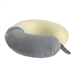 Versatile Adjustable Grey Neck Pillow | Ideal for Travel, Cars, and Recliners