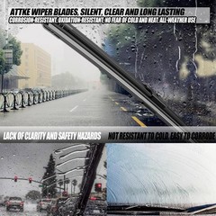 Front Windshield Wiper Blade Set for Audi A4, Chevrolet Venture, Dodge Ram 1500