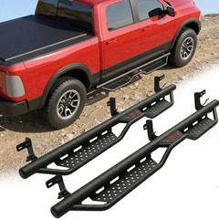 Running Boards for Classic Crew Cab Heavy Duty Carbon Steel Dual Step Bars