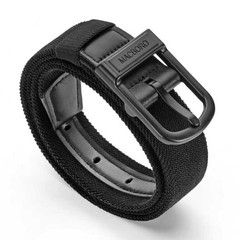 Stretch Golf Belt for Men – TSA Approved, Hypoallergenic, Non-Metal, Black
