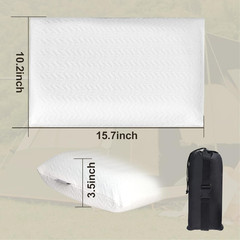 Travel Pillow, Memory Foam Pillow Compressible Camping Pillow with Washable Cove