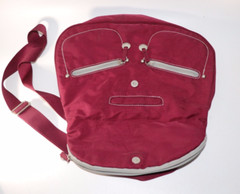 Travelon Anti Theft Crossbody Foldover Burgundy/Gray Travel Bag