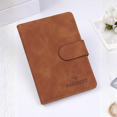 PU Leather Travel Passport Holder Wallet Cover With Multi Card Slot RFID Blockin