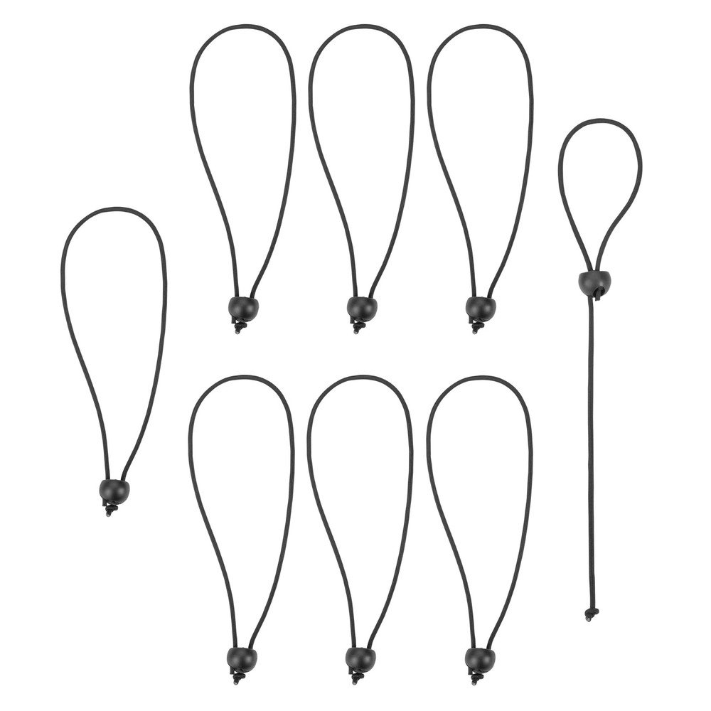 SmartStraps Adjustable Toggle Ball Bungee Cord, Adjust (pack of 8), Black