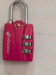 Fosmon TSA Approved Locks for Luggage. Suitcase Locks with Open Alert Indicator,