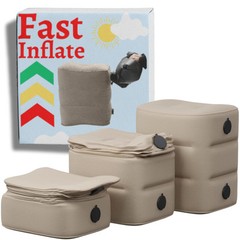 Inflatable Foot Rest for Airplane (with Fast Inflating Bag) (Skin)