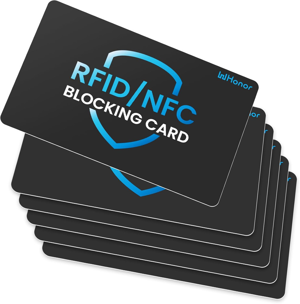 RFID Blocking Card 5Pack Bank Debit/Credit Card Protector Anti-Theft NFC Blocker