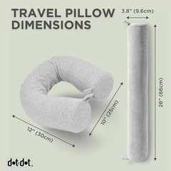 Comfortable Twist Neck Pillow – Machine Washable Foam for Traveling & Relaxation