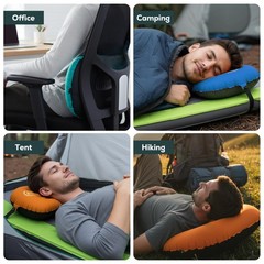 Gear Doctors 3.5oz Compact 1 Count (Pack of 1), Orange Camping Pillow