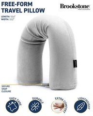 Soft and Adjustable Travel Memory Foam Pillow for Neck and Lumbar Support