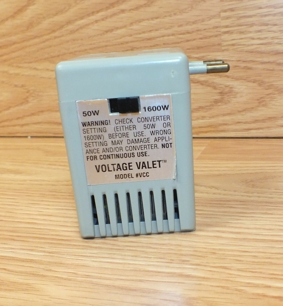Voltage Valet (VCC) Grey 50W / 1600W Combination Voltage Converter Switch