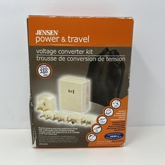 JENSEN POWER & TRAVEL VOLTAGE CONVERTER KIT CONVERTS 220V-240V 110-120V JEN1600