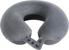 Versatile Adjustable Grey Neck Pillow | Ideal for Travel, Cars, and Recliners