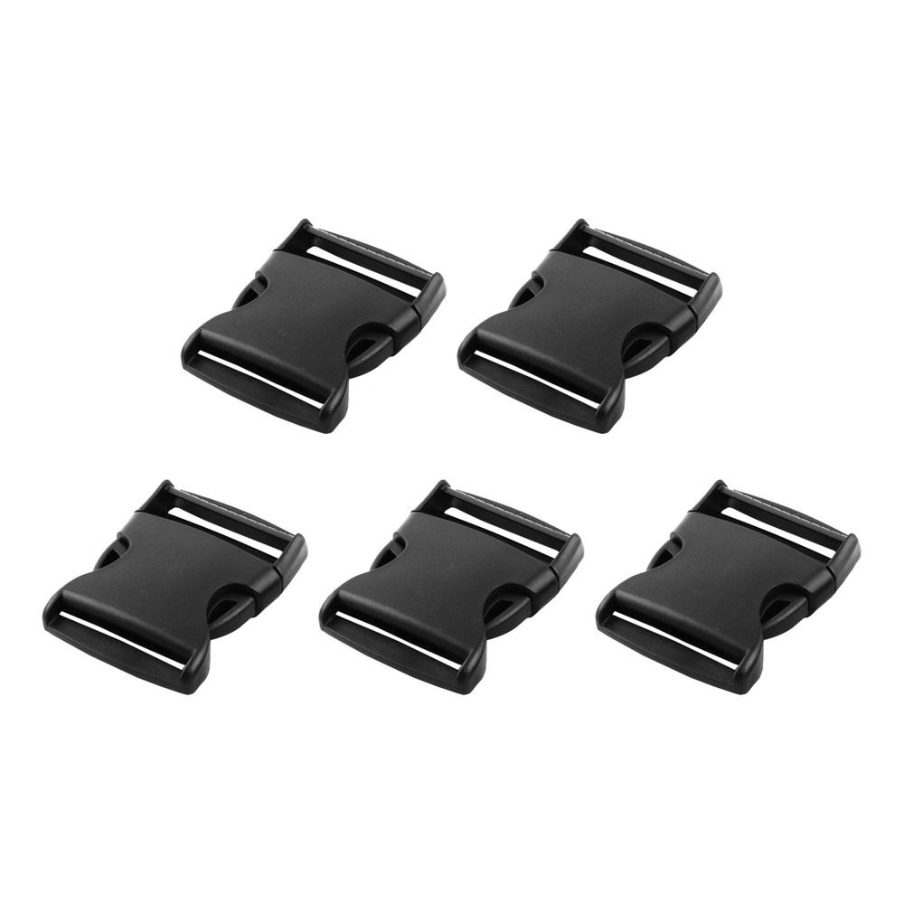 Side Quick Release Buckle (3.8cm/1.5″) 5Pcs, Plastic Adjustable Buckles