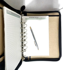 Executives Black PU Leather Handheld Carry Organizer Pouch Portfolio Concealed
