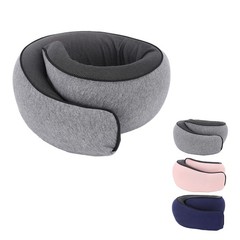 Neck Pillow Foldable Breathable Polyester Fiber Portable Memory Foam Travel