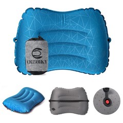 Crisonky Camping Pillow – Inflatable – 1 Count (Pack of 1), Navy Blue