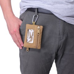 Small EDC Utility Pouch Military Wallet Tactical Key Coin Purse Belt Waist Pack