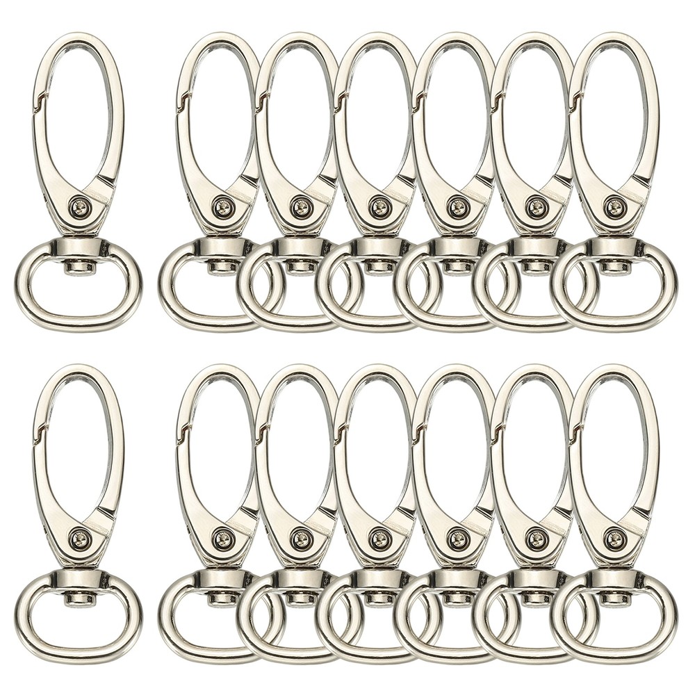 14Pcs Silver Metal Key Hooks 1/2″