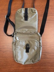 eBags RFID Travel Neck Wallet Passport Crossbody Organizer Bag Khaki Adjustable