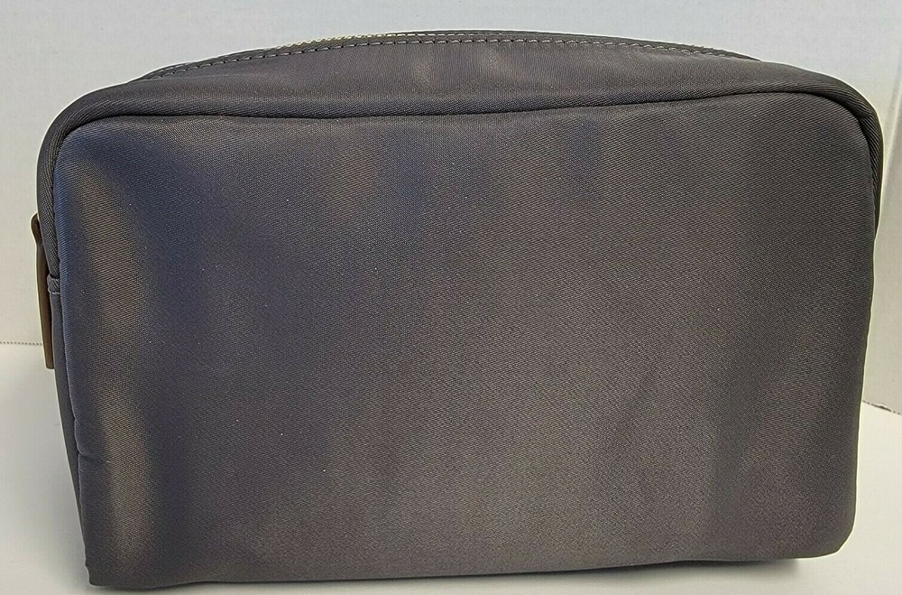 Mark and Graham COMMUTER TRAVEL POUCH CHARCOAL Cosmetic Shaving Makeup Bag