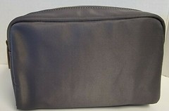 Mark and Graham COMMUTER TRAVEL POUCH CHARCOAL Cosmetic Shaving Makeup Bag