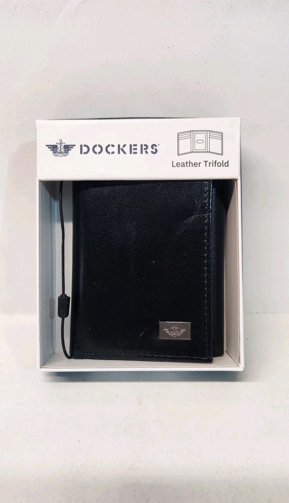 Dockers Men’s Extra Capacity Slim Profile Trifold Wallet ☆ Genuine Leather ☆