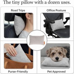 Compact 11×7 Microfiber Pillow, Ideal for Travel, Kids, and Pet Comfort