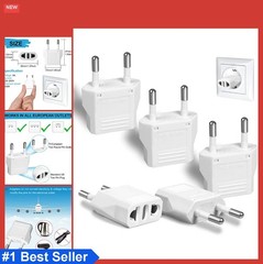European Plug Adapter 6 Pack Type C Travel Power Converter Outlet for Germany