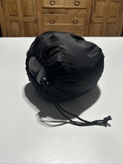 Memory Foam Travel Neck Pillow Gray w/ Carry Bag Adult Support Used Condition