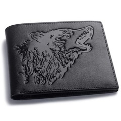 Mens Wallets Leather Bifold Cool Wallet For Men Wolf,Rfid Blocking,Gift For H…