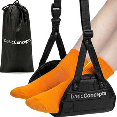 BASIC CONCEPTS Airplane Foot Hammock for Plane Travel Essentials – Airplane Trav