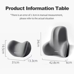 Memory Foam Car Neck Pillow Headrest Cushion Lumbar Back Support Stress Relief