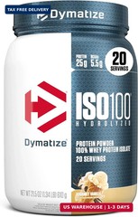 ISO100 Protein Powder, 100% Whey Isolate, Gourmet Vanilla | 25g Protein
