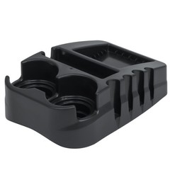 Universal Car Floor Center Console with Dual 12.5 x 8.75 x 4 inches, Black