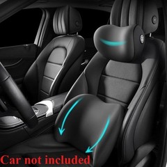 Breathable Soft Durable Lightweight Easy-To-Install Car Neck & Lumbar Pillow Kit