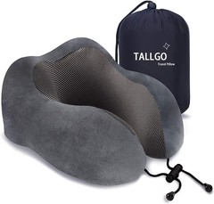 Almohada el cuello la cabeza de espuma viscoelástica para avión y viaje automóvi